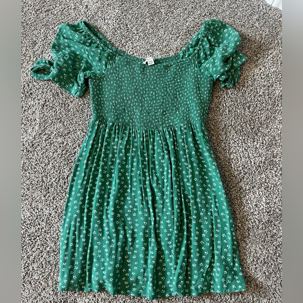 American Eagle Outfitters Green Mini Dress
